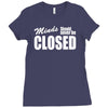 minds should never be closed Ladies Fitted T-Shirt