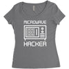 microwave hacker Women's Triblend Scoop T-shirt