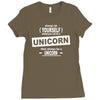 be yourself unless you can be a unicorn Ladies Fitted T-Shirt