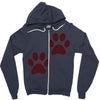 feet Zipper Hoodie