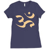 om zeichen indien buddhisten meditation religion yoga Ladies Fitted T-Shirt
