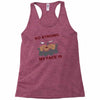 my face Racerback Tank