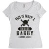 This Is What A Badass Daddy Looks Like Women's Triblend Scoop T-shirt