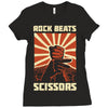 rock beat scissors Ladies Fitted T-Shirt