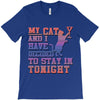 my cat and i stay in tonight T-Shirt
