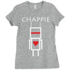 chappie robot movie logo Ladies Fitted T-Shirt