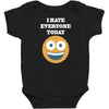 i hate everyone today Baby Bodysuit