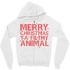 merry christmas ya filthy animal Zipper Hoodie