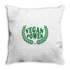Vegan Power Throw Pillow