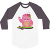 mrs yetti and her poops 3/4 Sleeve Shirt