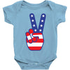 Peace Sign Hand Baby Onesie