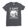 99 problems   fishin' solves all of em Ladies Fitted T-Shirt