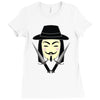 v for vendetta Ladies Fitted T-Shirt