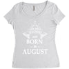 the best teachers are born in august Women's Triblend Scoop T-shirt