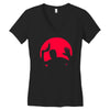 moonlight dark Women's V-Neck T-Shirt