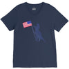 Patriotic T-Rex V-Neck Tee