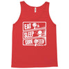 v3 eat sleep code Tank Top