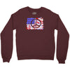 american flag peace Crewneck Sweatshirt