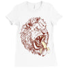 banana eating lion Ladies Fitted T-Shirt