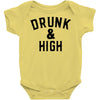Drunk And High Baby Bodysuit