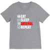 eat sleep arsenal V-Neck Tee