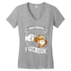 new owl best friend for life Women's V-Neck T-Shirt