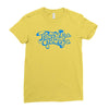 bargain paradise garage sign Ladies Fitted T-Shirt