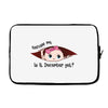 December Peeking Out Baby Girl Laptop sleeve