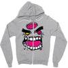 angry zombie Zipper Hoodie