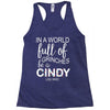 in a world full of grinches be a cindy lou who Racerback Tank