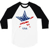 usa star 3/4 Sleeve Shirt