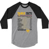 Taurus Facts Servings Per Container 3/4 Sleeve Shirt