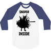 fortnite sniper inside 3/4 Sleeve Shirt