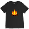fire V-Neck Tee