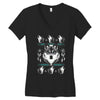 merry wolfmas Women's V-Neck T-Shirt