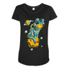 space cat Maternity Scoop Neck T-shirt