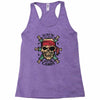 pirate zombie skull Racerback Tank