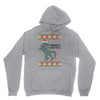 ugly dinosaur merry christmas Unisex Hoodie