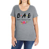 Bae Best Auntie Ever Friends Tv Show Parody Ladies Curvy T-Shirt