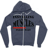 installing muscles Zipper Hoodie