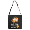 but first pumpkin spice latte, Adjustable Strap Totes