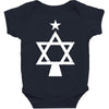chrismukkah tree christmas Baby Bodysuit
