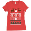 ugly christmas sweater Ladies Fitted T-Shirt