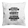 Super Cool Grammy Of A Freaking Awesome Grandson Throw Pillow