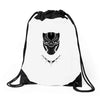 black panther minimalist Drawstring Bags