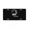 buffering  funny retro loading computer console fashion party License Plate