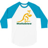 wallabies gold logo 3/4 Sleeve Shirt