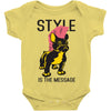 style is the message Baby Bodysuit