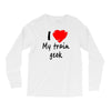 i love my train geek Long Sleeve Shirts
