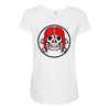 skull woman Maternity Scoop Neck T-shirt